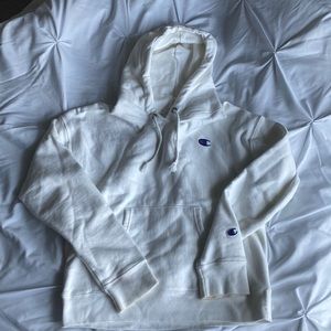 White champion hoodie